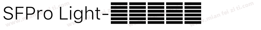 SFPro Light字体转换